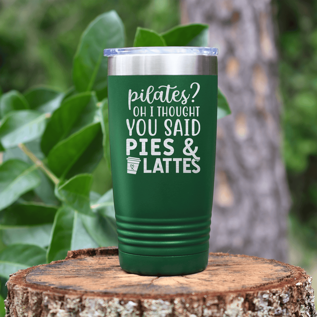 Green pickelball tumbler Pies And Lattes