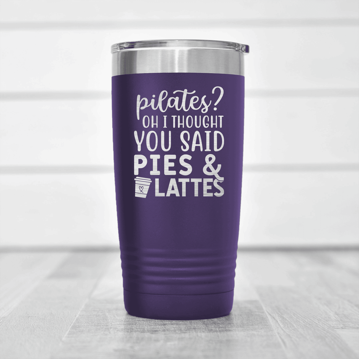 Purple pickelball tumbler Pies And Lattes