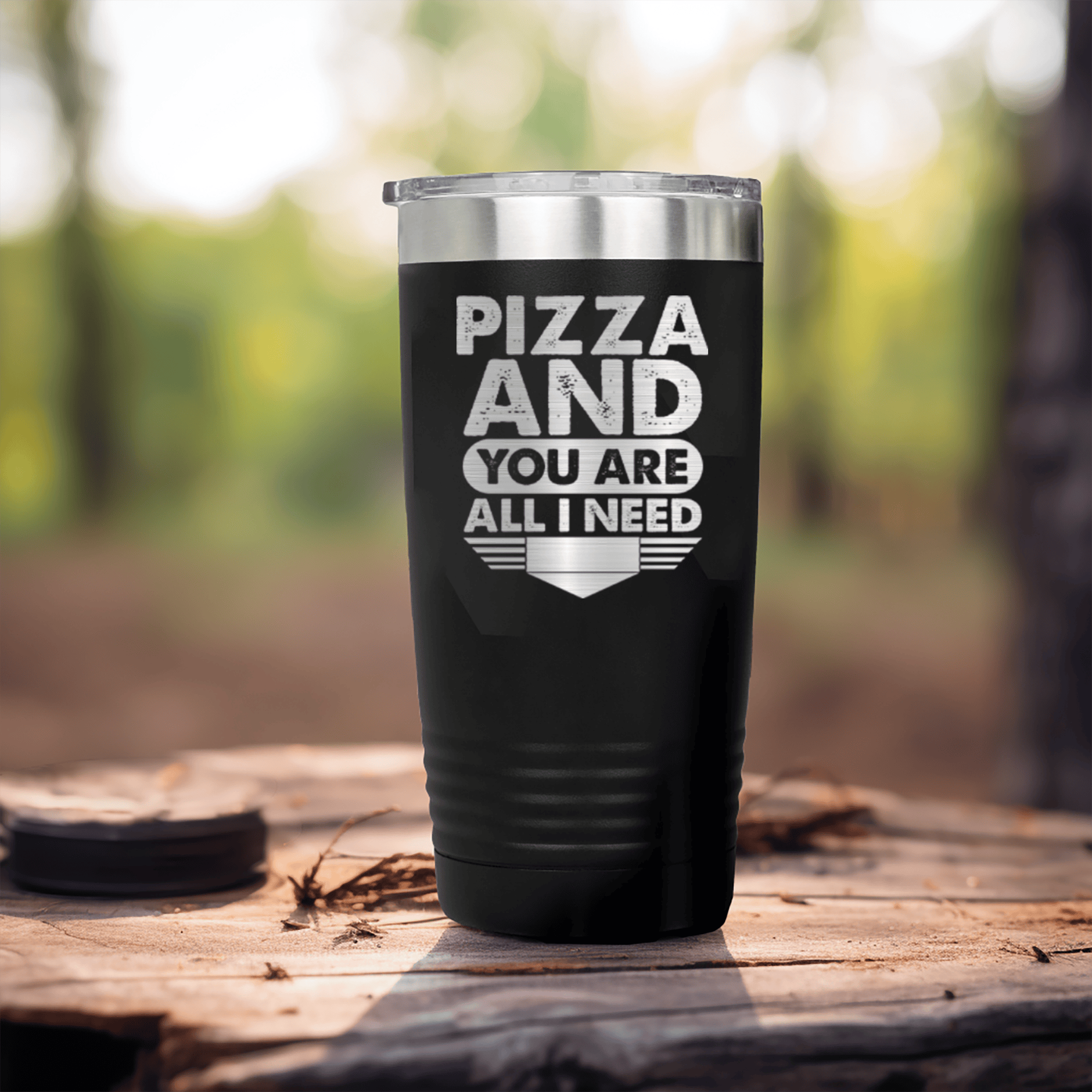 Black Best Friend tumbler Pizza And You Are All I Need