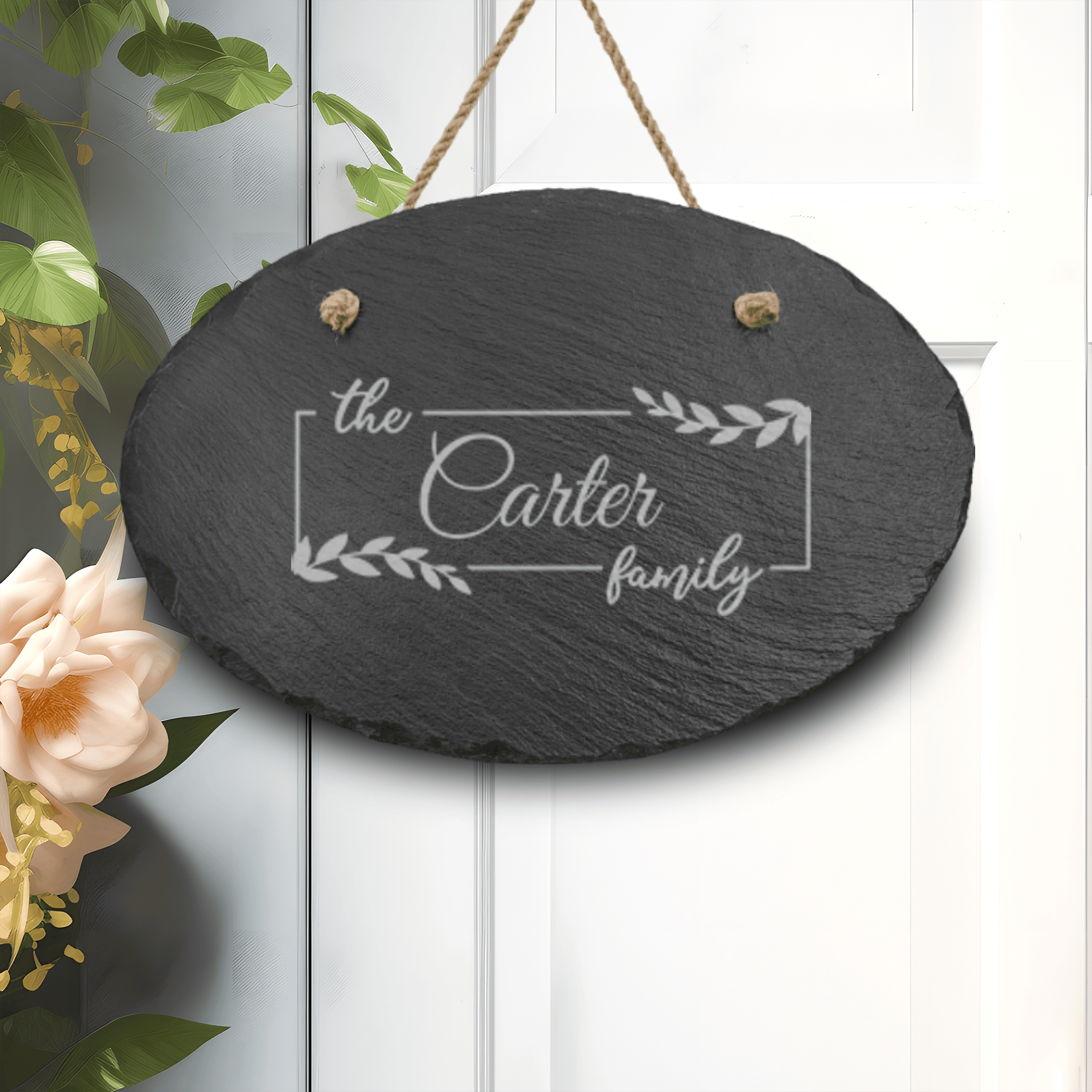 Roots And Rings Slate Wall Decor