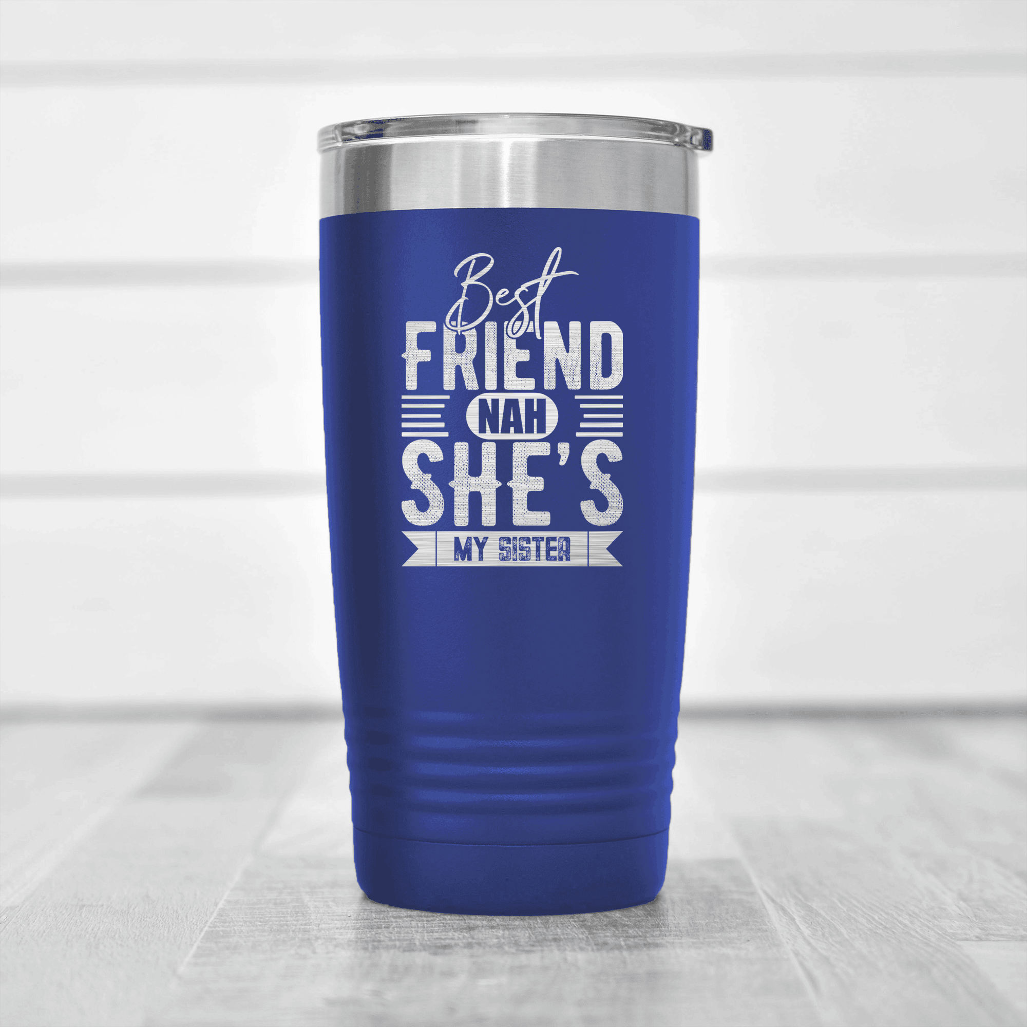 Blue Best Friend tumbler Shes My Sister
