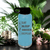 Light Blue Soccer Water Bottle With Soccers Daily Rhythm Design