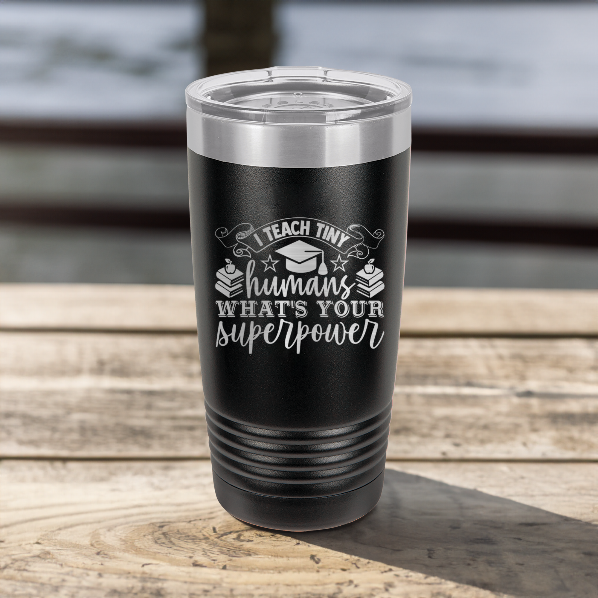 Funny Superpower Ringed Tumbler