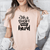 Womens Heather Peach T Shirt with Swing-Hard-Lifes-Short design