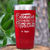 Red Teacher Tumbler With Teachers Cant Live On Apples Alone Design