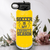 Yellow Soccer Water Bottle With The Best Season Is Soccer Design