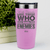 Pink Best Friend Tumbler With Who Needs Enemies Design