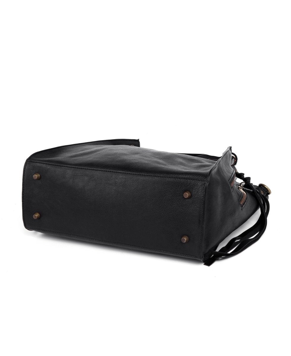 Personalized Daisy Leather Tote for her, Customized Gifts for Women by Groovy Girl Gifts