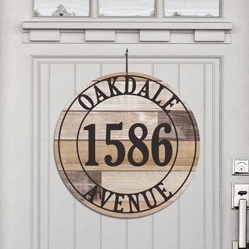 Accessories Personalized Wood Address House Sign