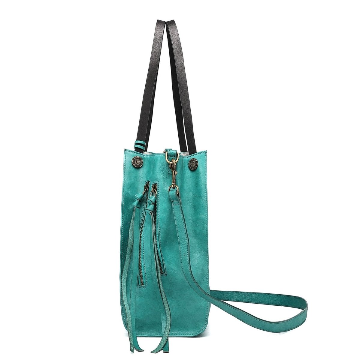 Personalized Daisy Leather Tote for her, Customized Gifts for Women by Groovy Girl Gifts