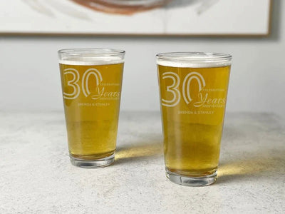 Anniversary Forever Together Pint Glass