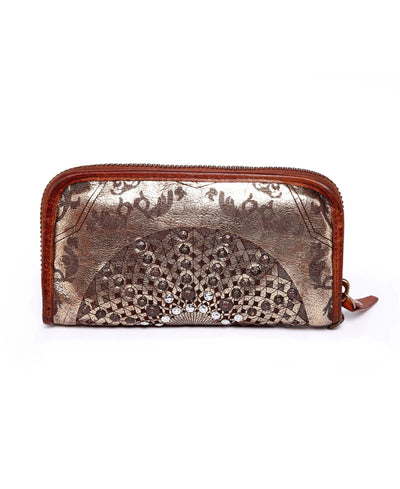 Bags & Luggage - Women's Bags - Clutches Golden Mola Leather Clutch