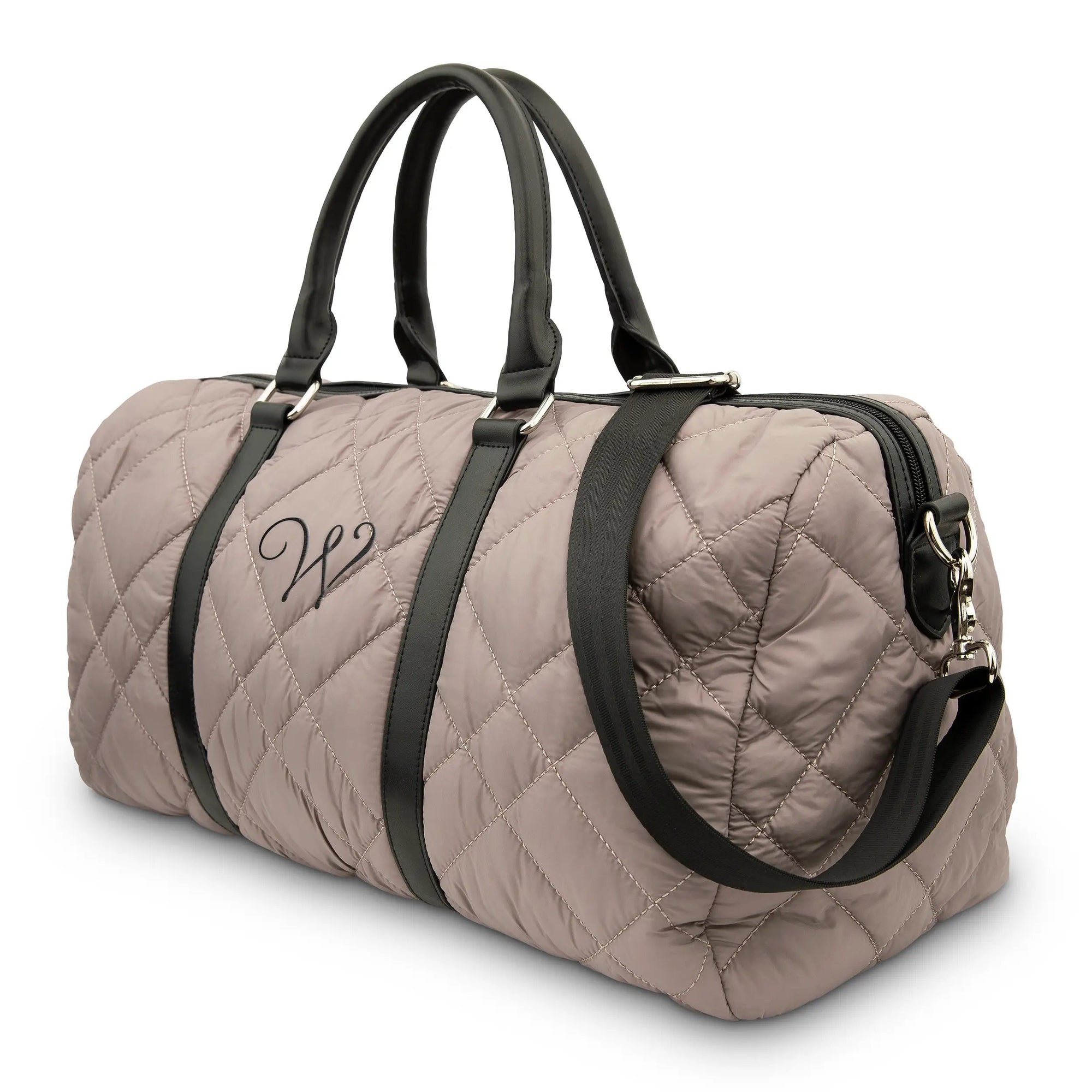 Mauve Quilted Weekender Travel Bag - Groovy Girl Gifts