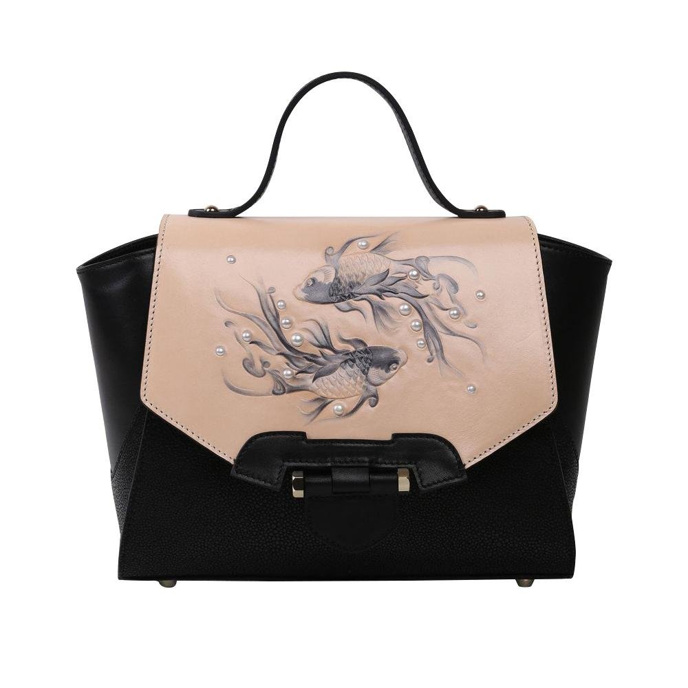 Bags & Luggage - Women's Bags - Top-Handle Bags Fish Small Black Satchel