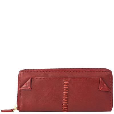 Bags & Luggage - Women's Bags - Wallets Stitch Zip Around Leather Wallet