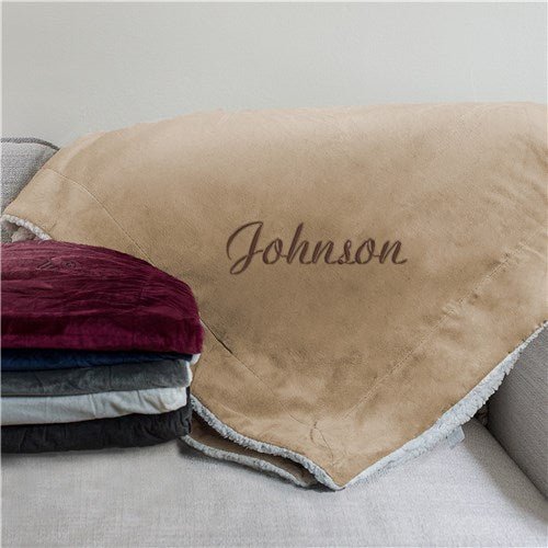 Blankets Embroidered Sherpa Blanket