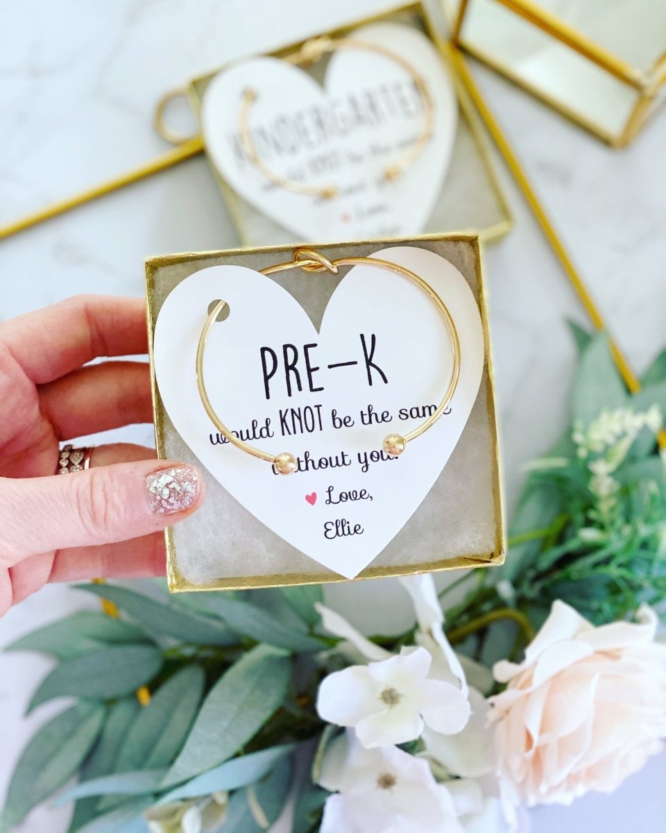 Bracelet Knot Bangle & Heart Card