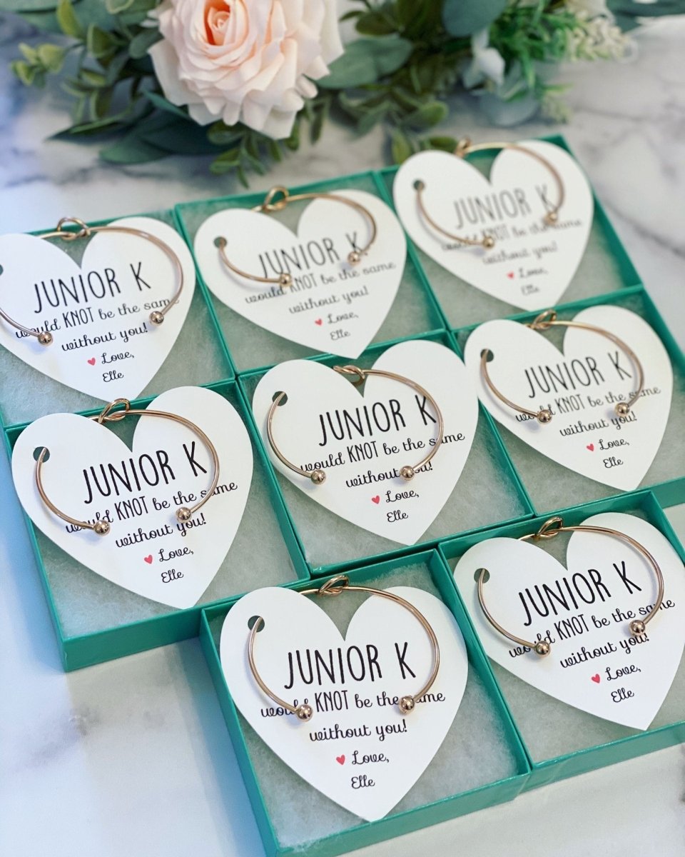 Bracelet Knot Bangle & Heart Card