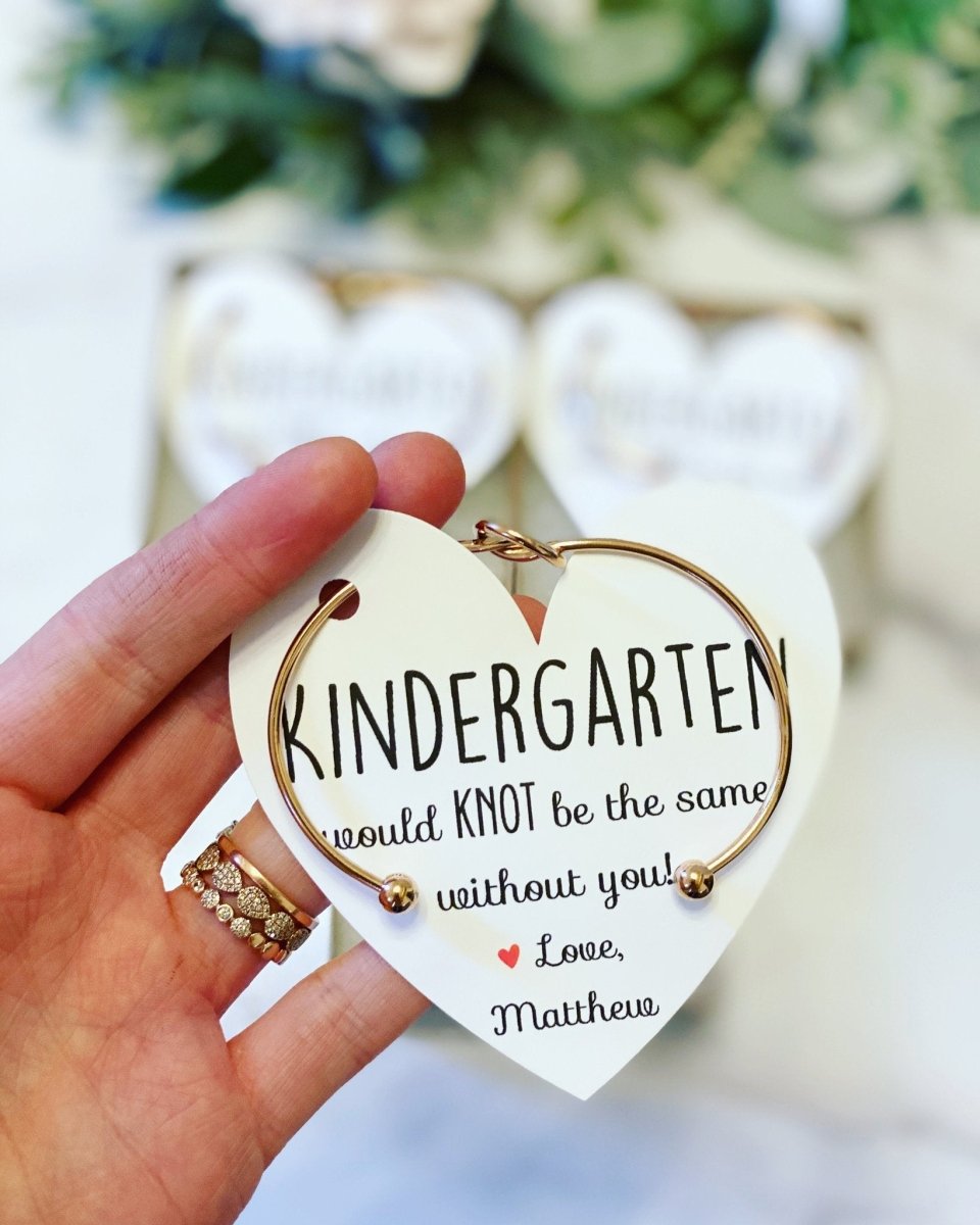 Bracelet Knot Bangle & Heart Card