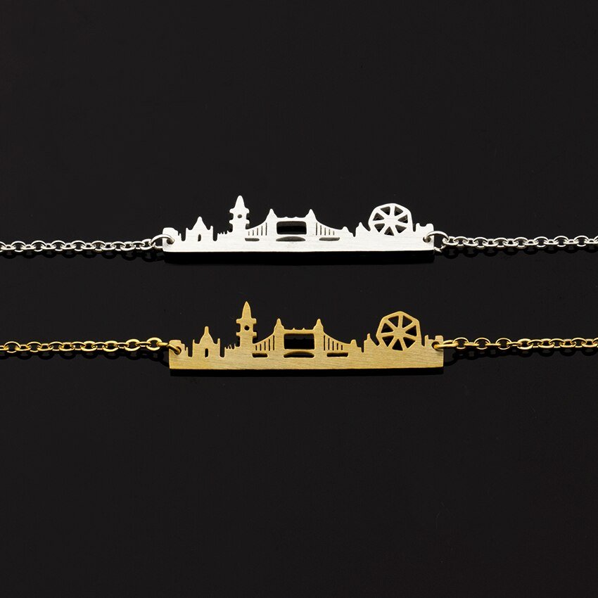 Bracelets Personalized London Skyline Bracelet Charm