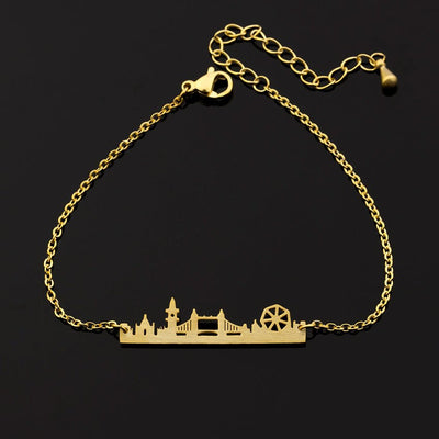 Bracelets Personalized London Skyline Bracelet Charm