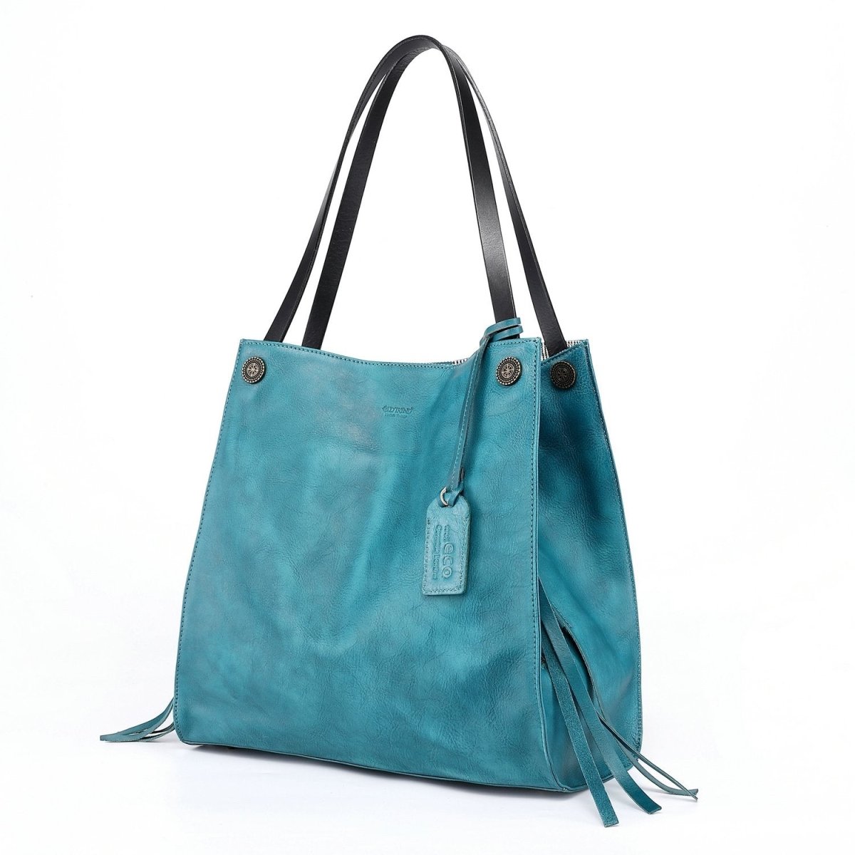 Personalized Daisy Leather Tote for her, Customized Gifts for Women by Groovy Girl Gifts