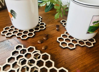 Coasters Bee Hive Coaster Set