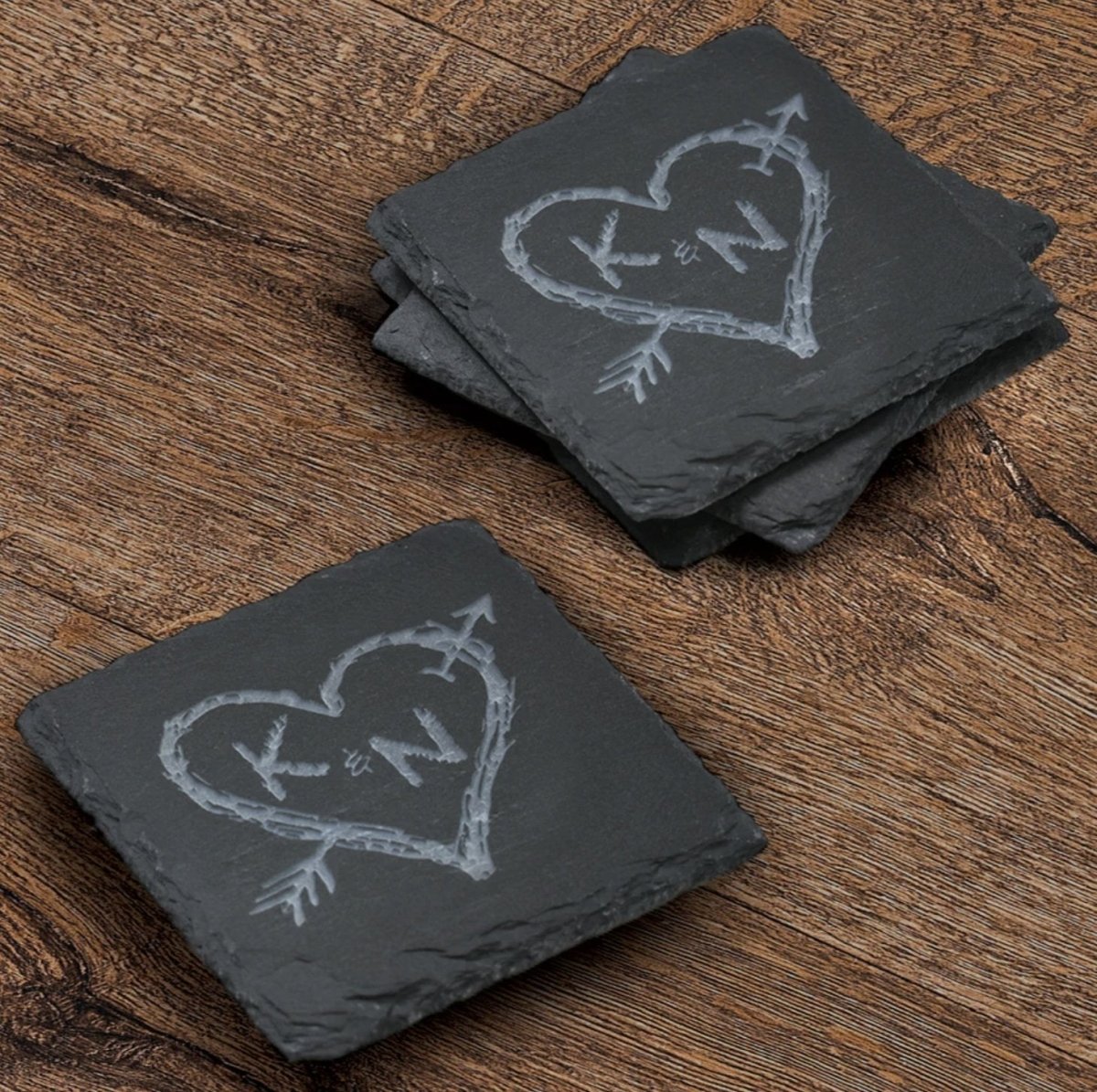 Coasters Heart And Arrow Slate Coaster