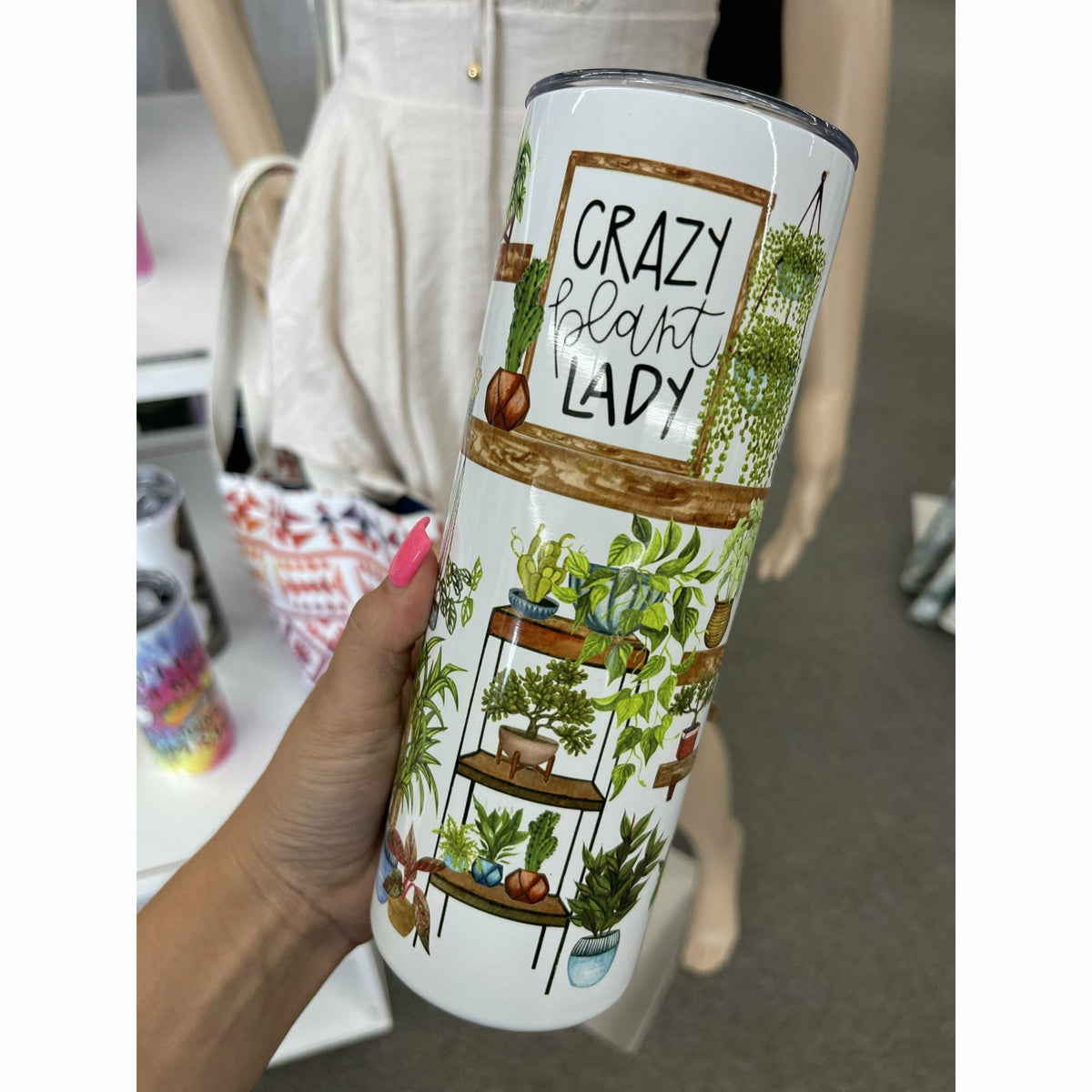 Crazy Plant Lady Tumbler by Gabriel Clothing Company