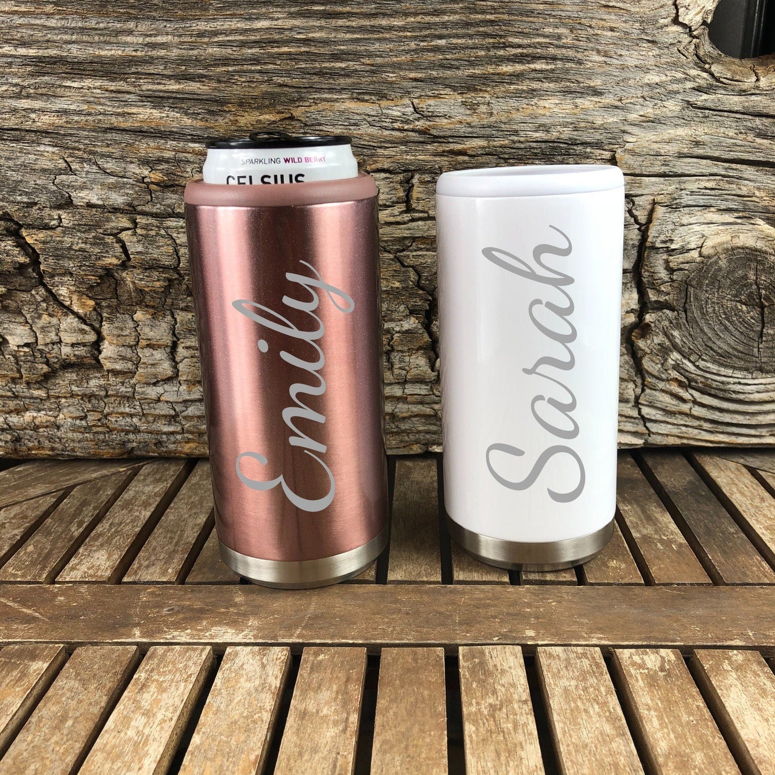 12oz Slim Laser Engraved Personalized on a Yeti Slim Can Seltzer