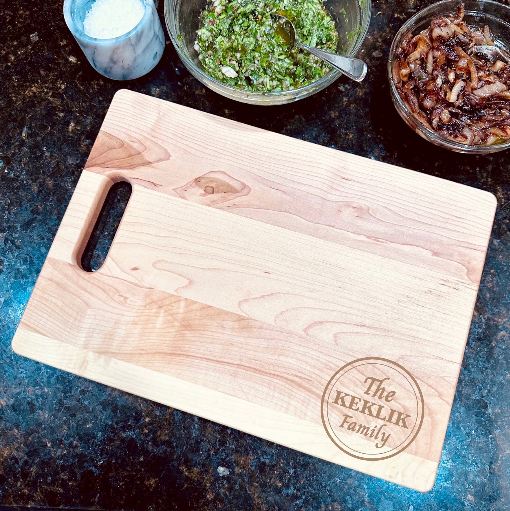 Personalized Maple Cutting Board - The Man, The Meat & The Legend