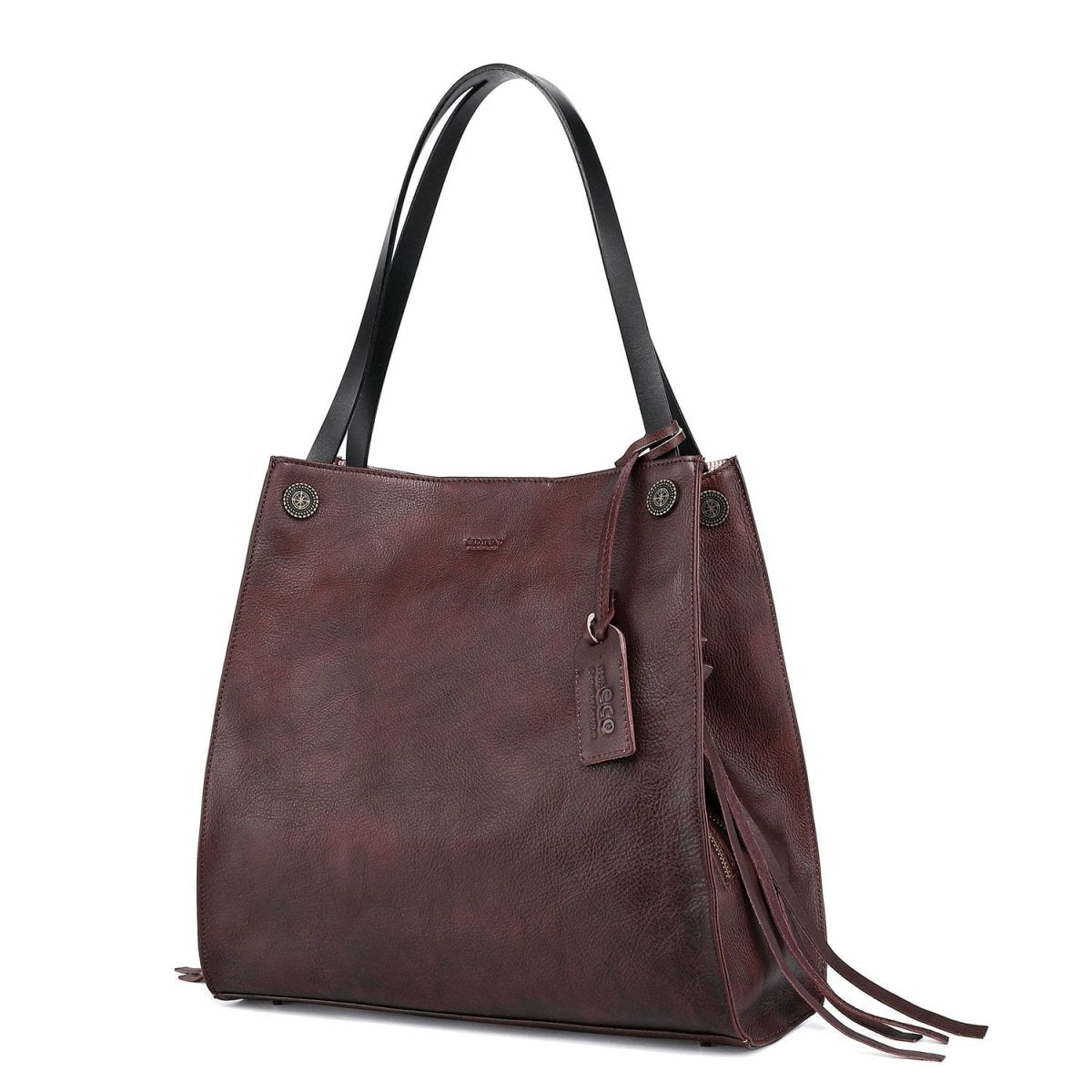 Personalized Daisy Leather Tote for her, Customized Gifts for Women by Groovy Girl Gifts