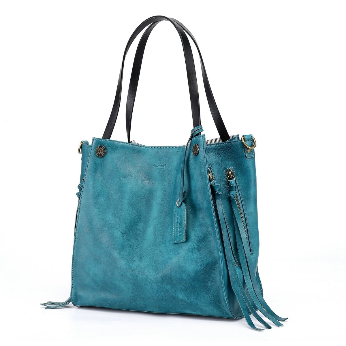 Personalized Daisy Leather Tote for her, Customized Gifts for Women by Groovy Girl Gifts