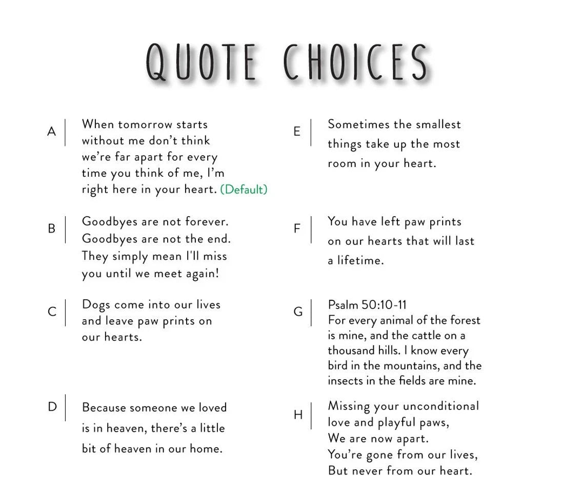 Forever With You Plaque