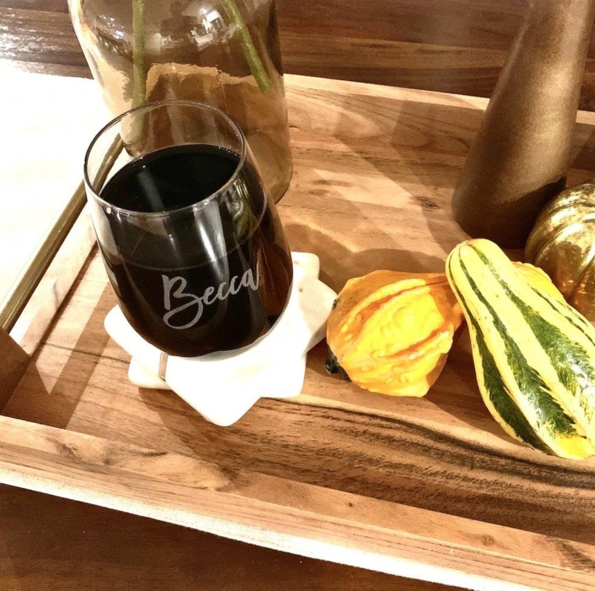 Glassware Personalized Wine Glass Set