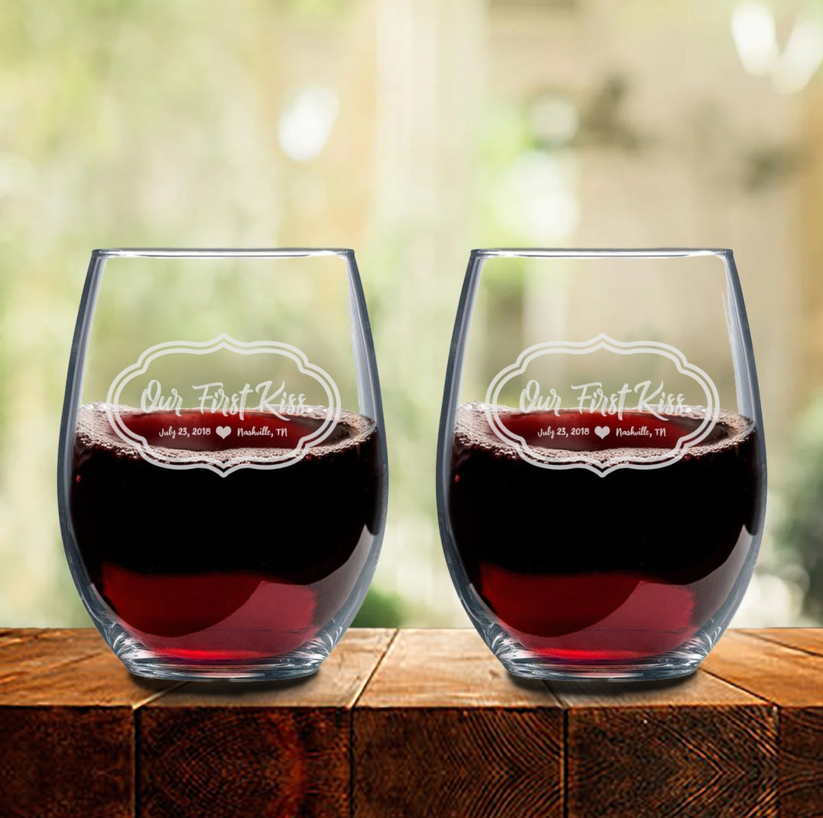 Glassware Valentine's Day Wine Glass Set