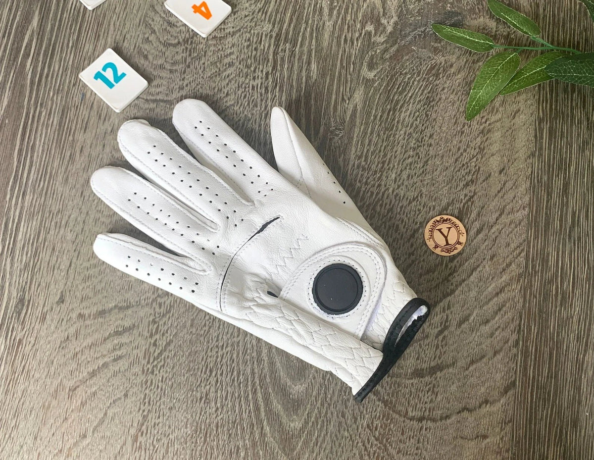 golf glove Precision Swing: Left-Handed Golf Glove and Ball Marker Set