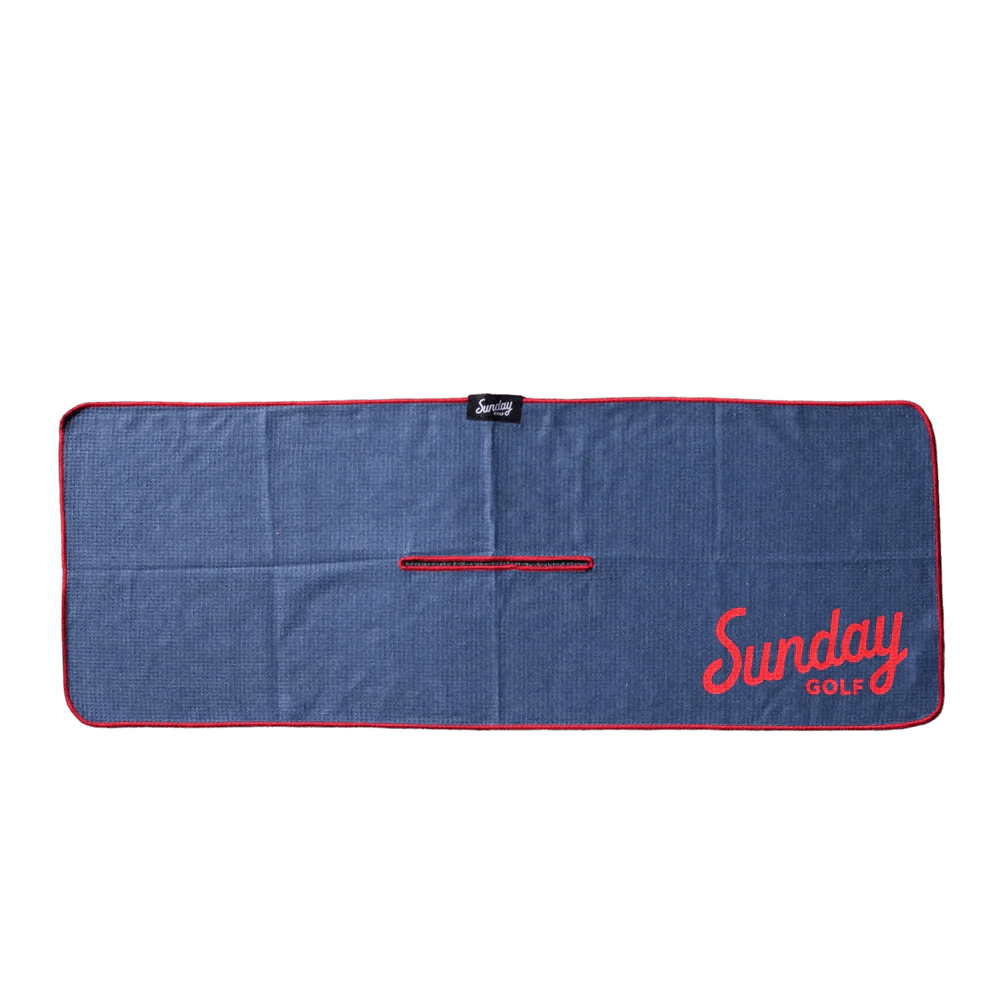 Golf Navy & Red Tailgate Golf Towel