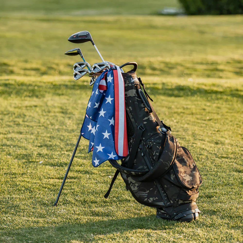 Golf Stars and Striped Golf Towel