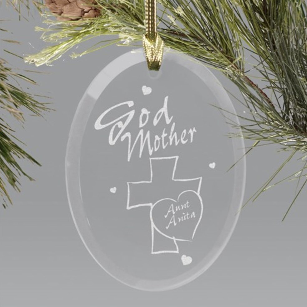 Holiday Ornament Godmother Glass Ornament
