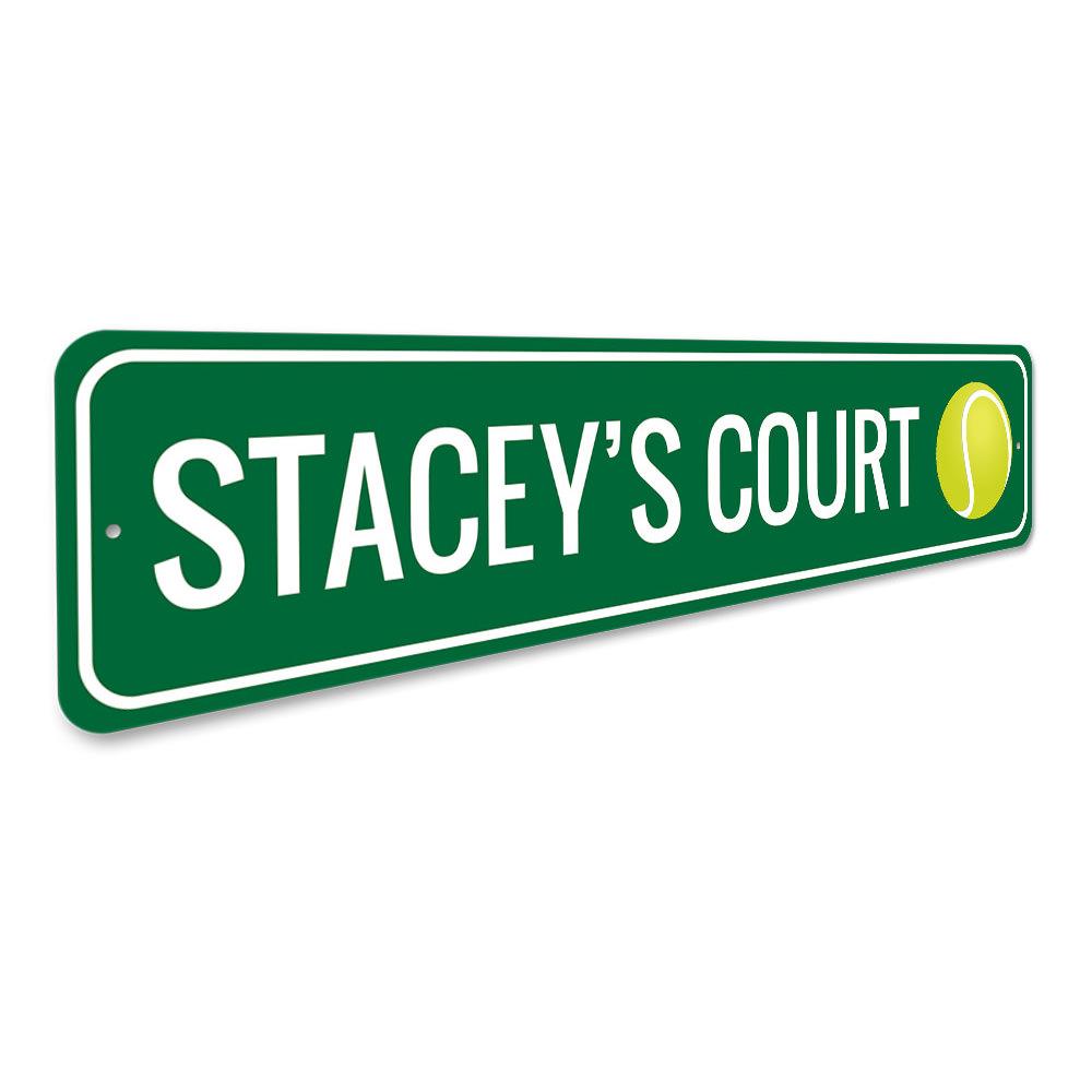 Home Decor Custom Tennis Court Sign