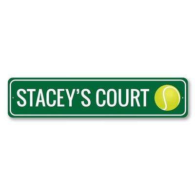 Home Decor Custom Tennis Court Sign