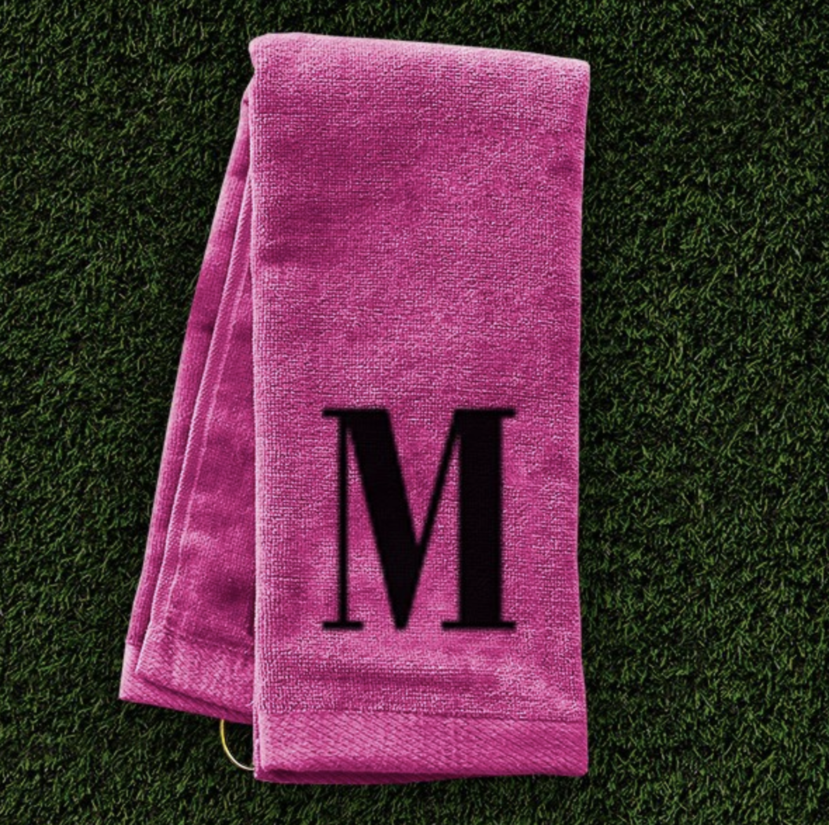 initial golf towel
