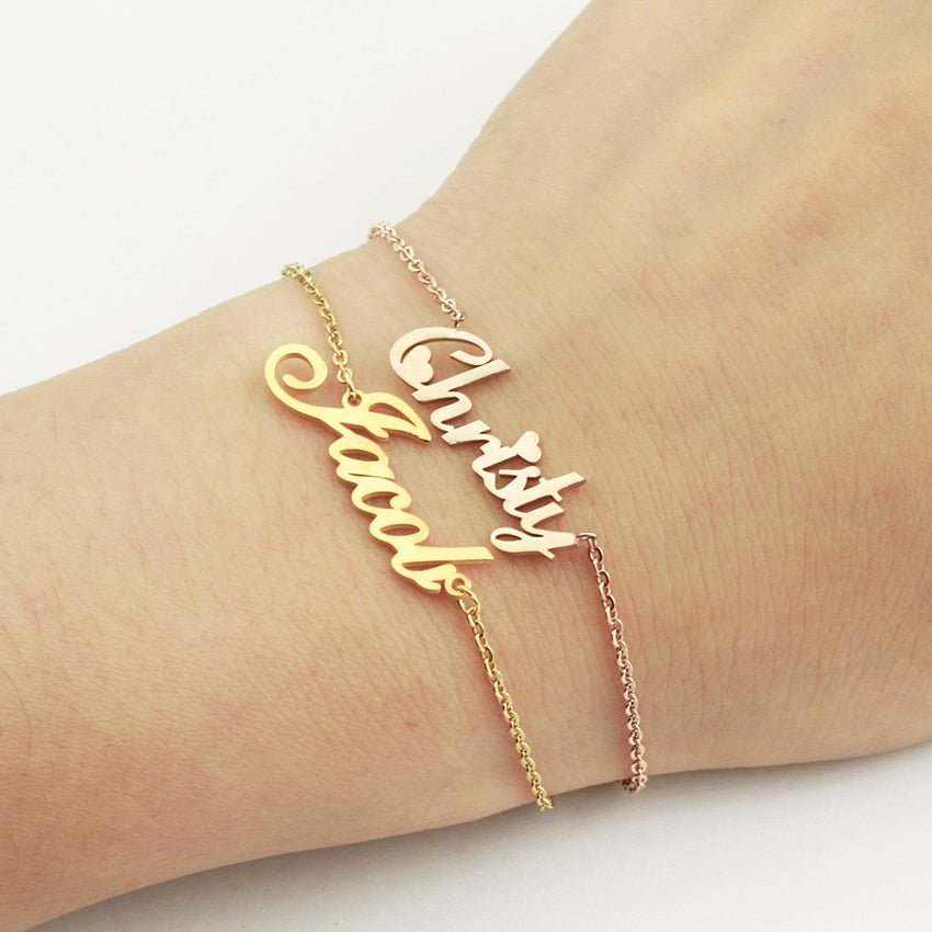 Jewelry &amp; Watches Personalized Custom Name Bracelet