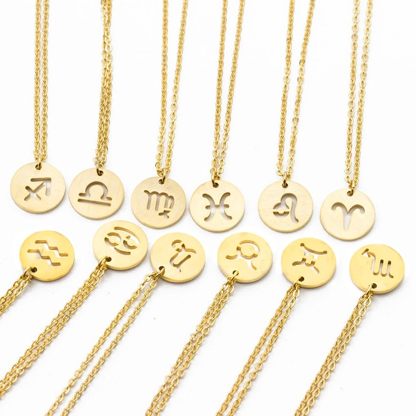 Jewelry &amp; Watches Personalized Twelve Constellations Necklaces