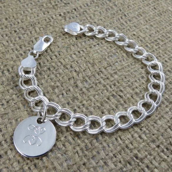 Sterling Silver Monogram Bracelet