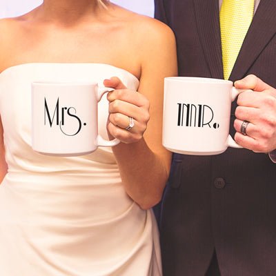 Mr. and Mrs. Gatsby 20oz. Large Coffee Mugs (Set of 2)