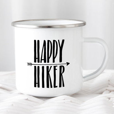 Mugs Hiking Gift for Hiker Enamel Mug Wanderlust