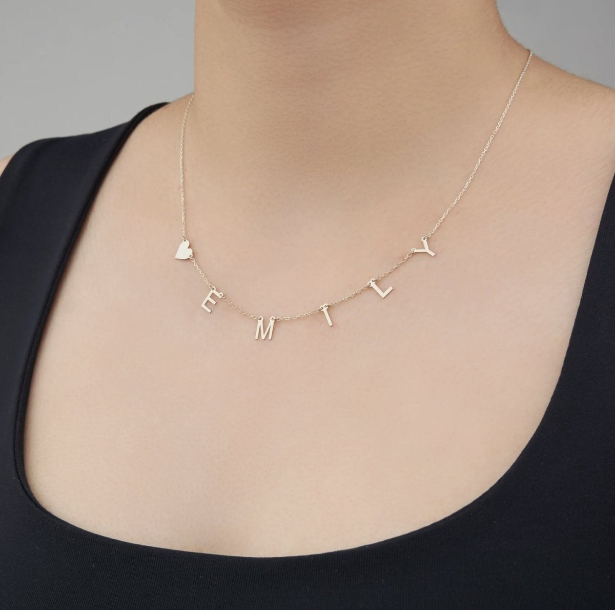 Necklace Name Charm Necklace