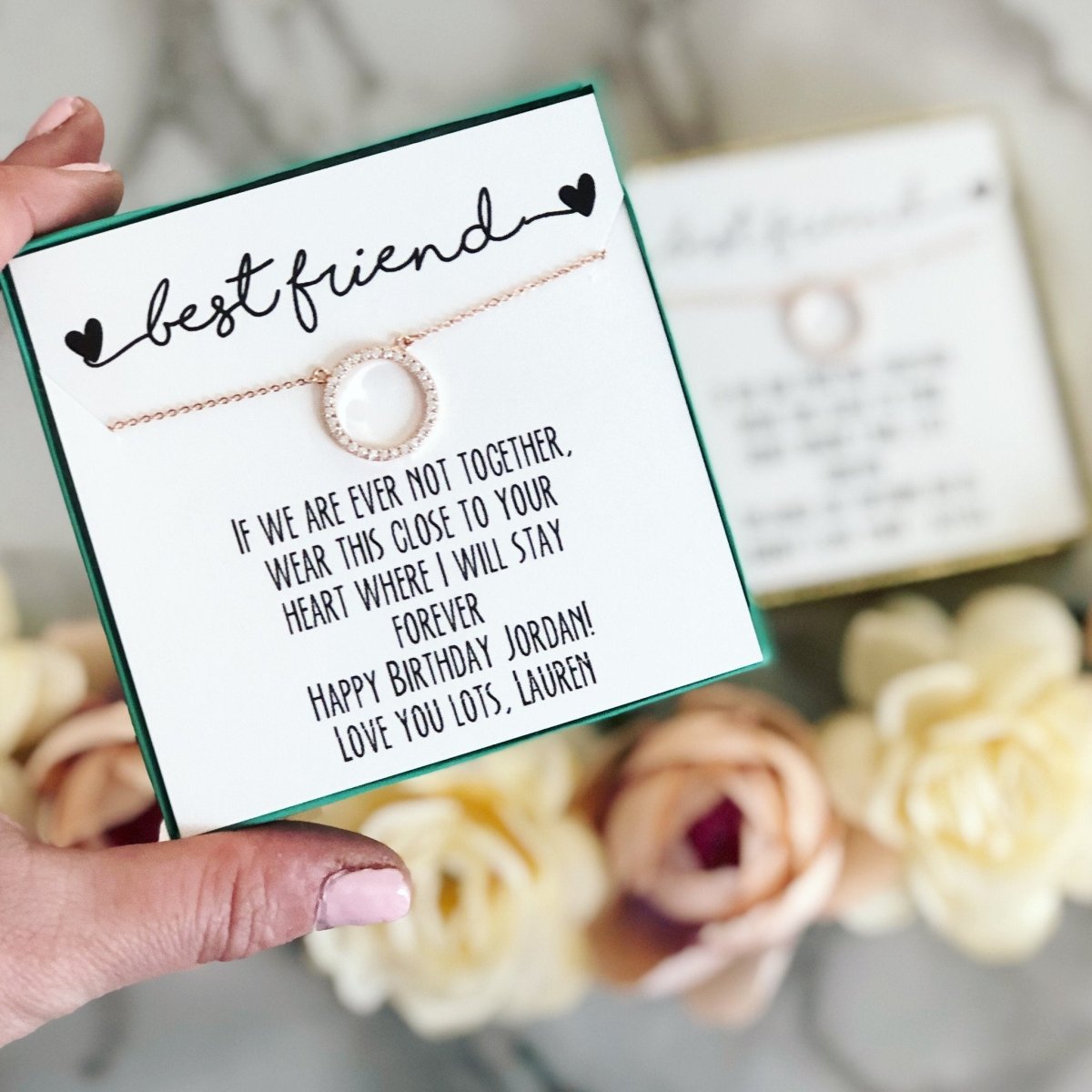 Necklaces Best Friend Circle Pendant Necklace